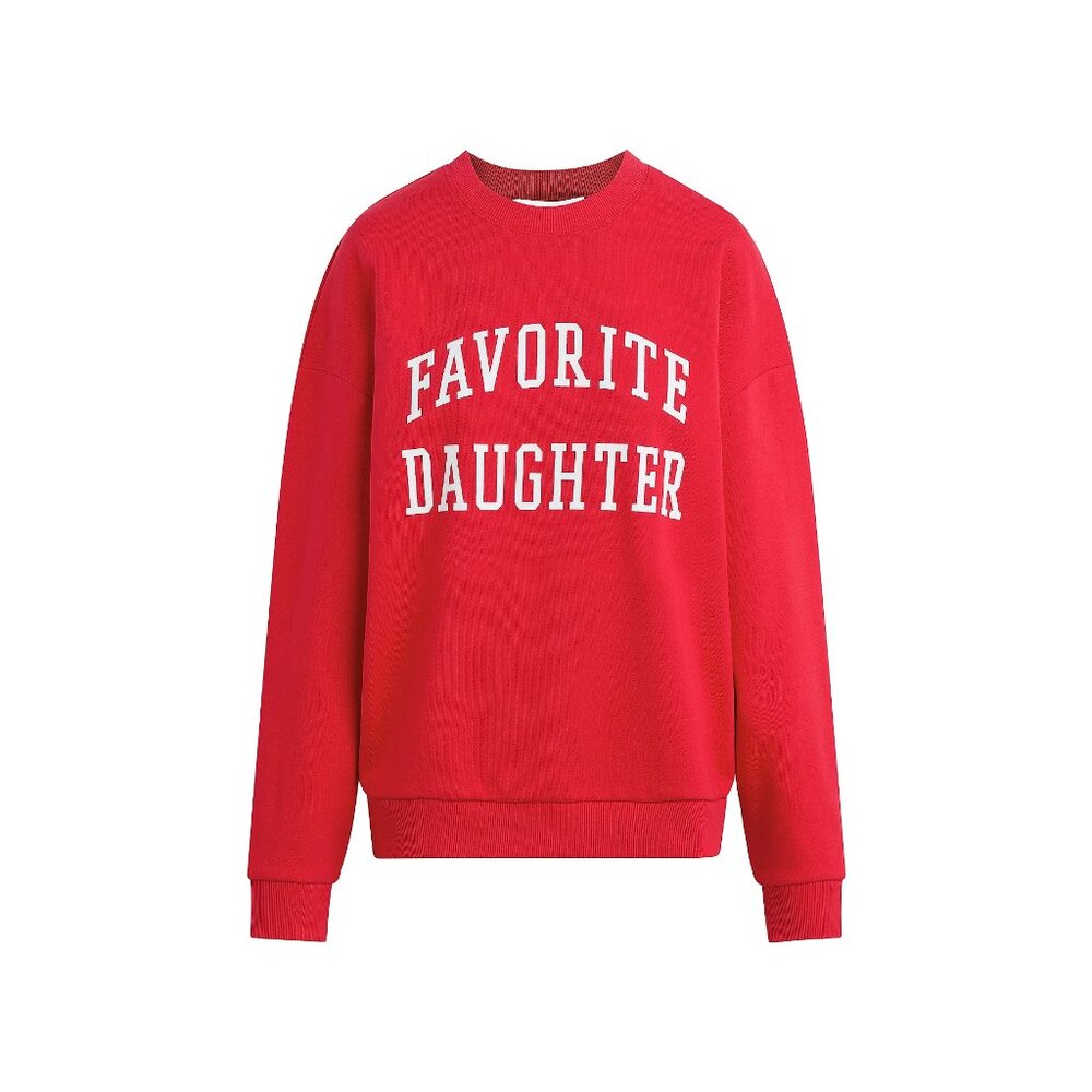 NEW Favorite Daughter Size XL Women's Collegiate Sweatshirt - Bright Red